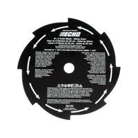 ECHO 8-TOOTH GRASS & WEED BLADE 8" DIAMETER 25MM ARBOR 69600121431 - Image 1