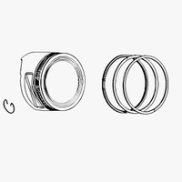 BRIGGS & STRATTON PISTON ASSEMBLY 591451 - Image 1