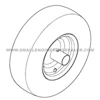 HUSTLER 605049 - TIRE/WHEEL ASSY 13X5.00 - Image 2