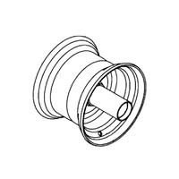 HUSTLER 604844 - WHEEL, 6 X 4.50 - Image 1