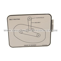 REDMAX 510240201 - DECAL BELT ROUTING - Image 1 