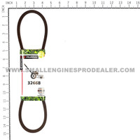 BRIGGS & STRATTON BELT V 4L 32.60 LG 32668MA - Image 3