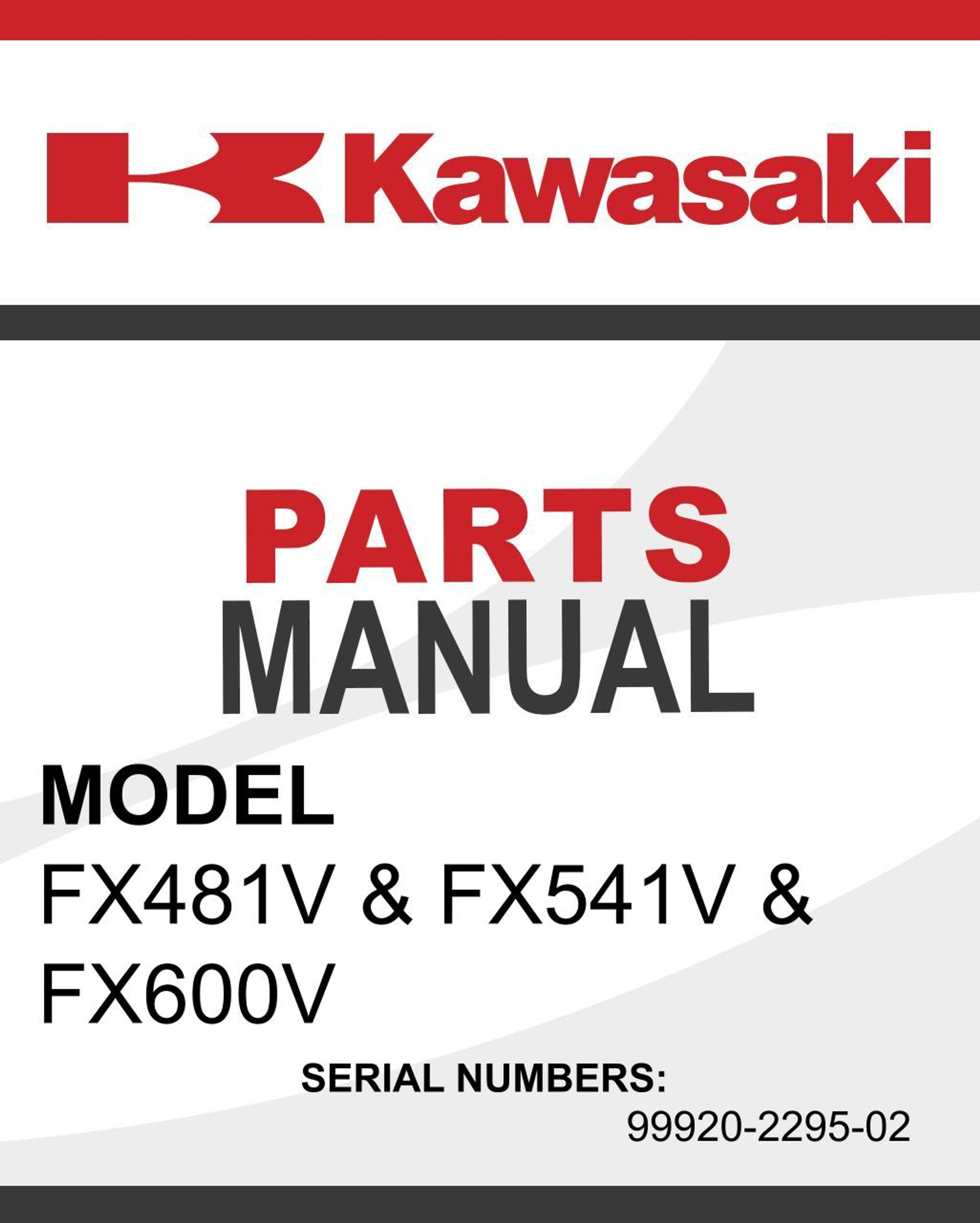 Parts Manual KAWASAKI Small Engines Pro Dealer