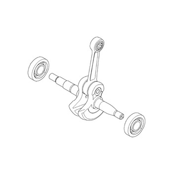 HUSQVARNA Crankshaft Assy H130 Crankshaf 588619601 Image 1
