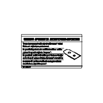 HUSQVARNA Decal Warning Original Blade E 591374103 Image 1