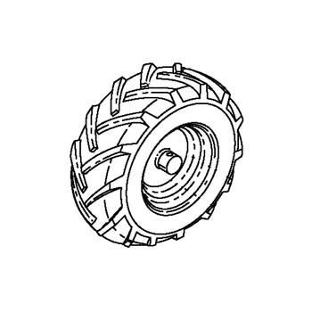 HUSQVARNA Wheel 16x4x8 Dr Tiller Lh 417 581576402 Image 1