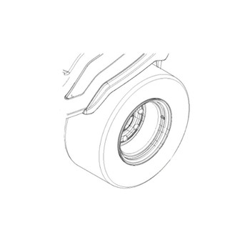 Husqvarna 510154502 - Rim 12 X 8 5 With1 75 Negative Os - Original OEM part