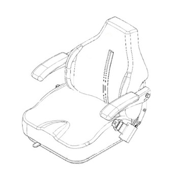 Husqvarna 579866105 - Kits Seat Assembly Trimmer-Color - Original OEM part