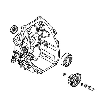 Honda Engines part 11300-Z0D-Q00 - Cover Assembly Crankcase (V700) - Original OEM
