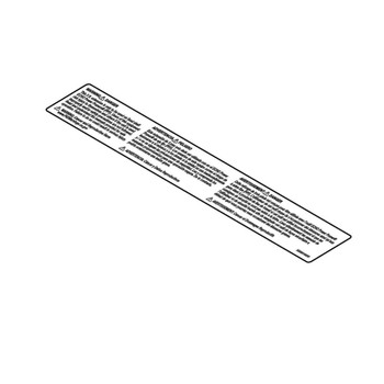 ECHO X505010330 - LABEL, CAUTION, PPF - Authentic OEM part