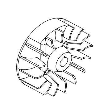 ECHO FLYWHEEL A409001380 - Image 1