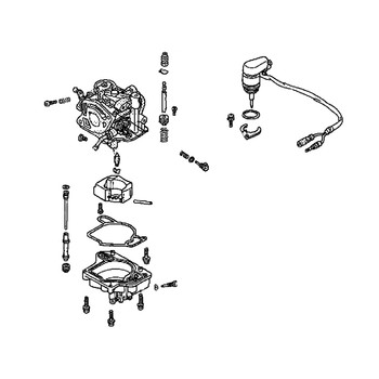 Honda Engines part 16100-ZW8-817 - Carburetor (Bj05B E) - Original OEM