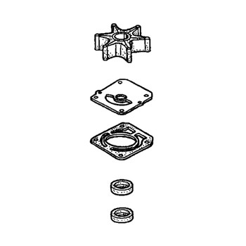Honda Engines part 06192-ZW1-B02 - Impeller Kit - Original OEM  ** SUPERSEDED TO 06192-ZW1-B04 **