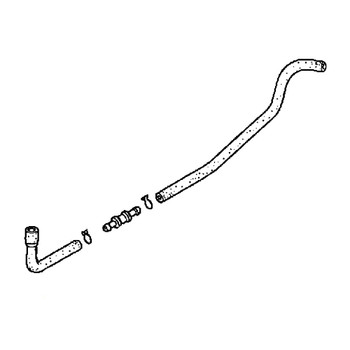 Honda Engines part 16880-ZY6-030 - Tube Assembly D Fuel - Original OEM