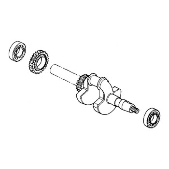 Honda Engines part 13310-890-662 - Crankshaft - Original OEM