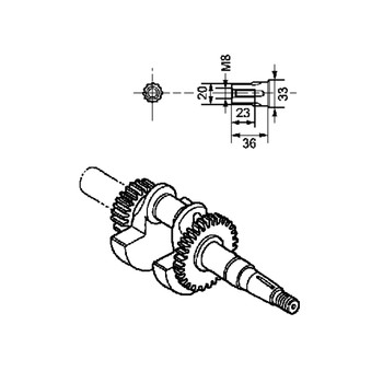 Honda Engines part 13310-ZE0-610 - Crankshaft - Original OEM