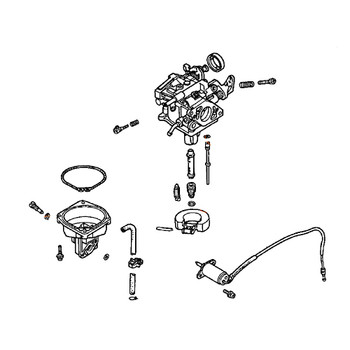 Honda Engines part 16100-ZJ0-U70 - Carburetor Assembly - Original OEM  ** SUPERSEDED TO 16100-ZJ0-U71 **