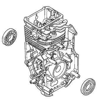 Honda Engines part 12000-Z1A-H10 - Cylinder Assembly - Original OEM  ** SUPERSEDED TO 12000-Z1A-H11 **