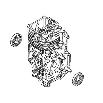 Honda Engines part 12000-Z1A-417 - Cylinder Assembly - Original OEM ** SUPERSEDED TO 12000-Z1A-H11 **