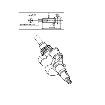 Honda Engines part 13310-ZDX-610 - Crankshaft - Original OEM