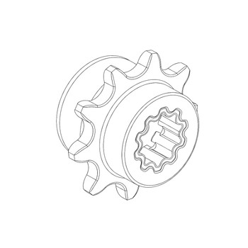 Honda Engines part 23110ZH7V90 Sprocket (14T) Original OEM
