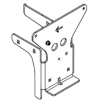 Husqvarna 529517703 - Bracket Frame Rear Tank Czt - Original OEM part