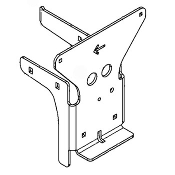 Husqvarna 529517704 - Bracket Frame Rear Tank Czt - Original OEM part