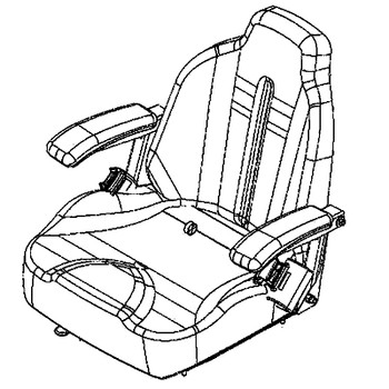 Husqvarna 582460206 - Seat 907 Track Assembly 2021 With Belt - Original OEM part
