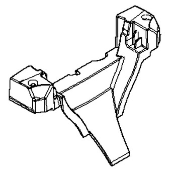Husqvarna 591351701 - Handle Support Stop Button Auto - Original OEM part
