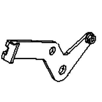 Husqvarna 592877702 - Bellcrank Rear Rt Black X431 - Original OEM part
