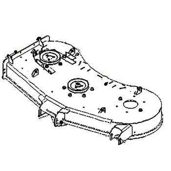 Husqvarna 593125601 - Deck Weldment.54"Ccc Standon X668 - Original OEM part