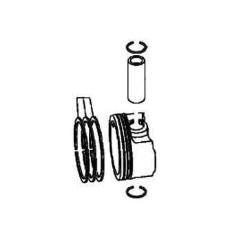 HUSQVARNA Piston Assy 596894301 Image 1