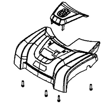 Husqvarna 598453801 - Front Cover Kit - Original OEM part