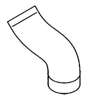 Husqvarna 599348774 - Hose 6" X 27" Upper Hose - Original OEM part