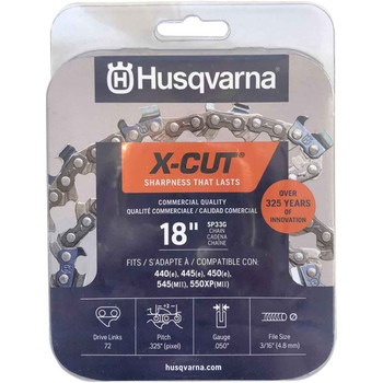 Husqvarna 581643603 - 18" Chain Sp33G .325 050 72Dl Cs - Original OEM part PACK OF 6