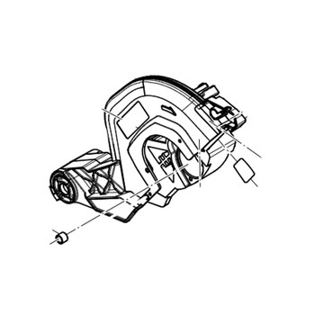 RYOBI/RIDGID 080016005734 - ASSEMBLY UPPER GUARD (Original OEM part)