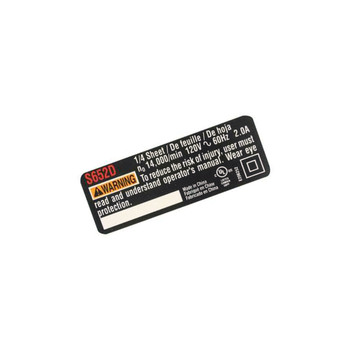 RYOBI/RIDGID 039066005026 - LOGO LABEL (Original OEM part)