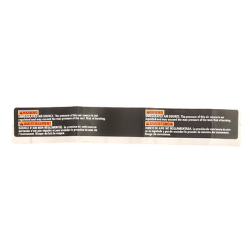 RYOBI/RIDGID 079027013914 - LABEL BURST WARNING HOSE WRAP (Original OEM part)