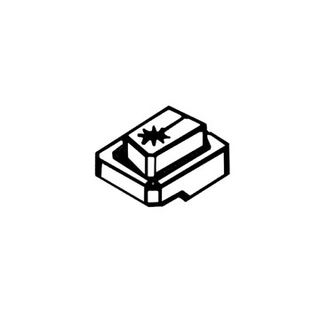 RYOBI/RIDGID 089041038022 - BUTTON LASER (Original OEM part) RYOBI/RIDGID 089041038022 - BUTTON LASER (Original OEM part)