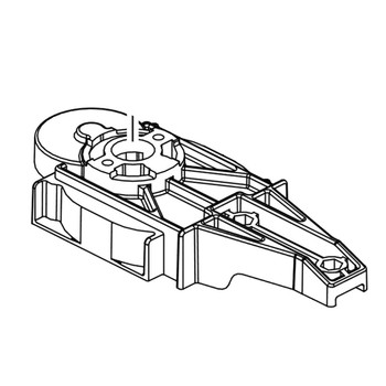 311065001 - GEAR BOX BASE WITH METAL SHAFT - Part # GEAR BOX BASE WITH METAL SHAFT (HOMELITE ORIGINAL OEM)