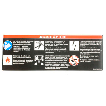 940654205 - LABEL DANGER - Part # LABEL DANGER (HOMELITE ORIGINAL OEM)