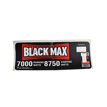 940752009 - LABEL LOGO BLACK MAX (HOMELITE ORIGINAL OEM)