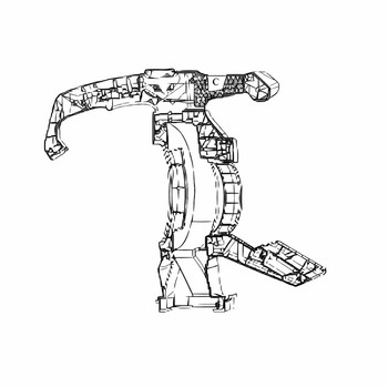 205107001 HANDLE HOUSING ASSEMBLY (HOMELITE ORIGINAL OEM)
