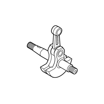 ECHO CRANKSHAFT ASSY A011000042 - Image 1