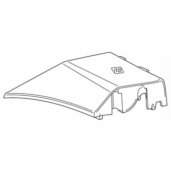 527548004 PLASTIC BAFFLE \ PP \ BLACK (HOMELITE ORIGINAL OEM)