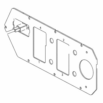 638496041 ELECTRICAL FACEPLATE RECOIL (HOMELITE ORIGINAL OEM)