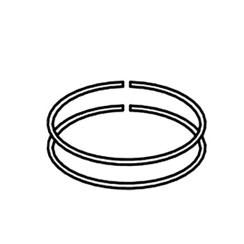 678747006 - PISTON RING BORE 45MM X 1.2MM - Part # PISTON RING BORE 45MM X 1.2MM (HOMELITE ORIGINAL OEM)