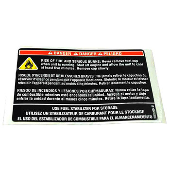 940782004 - LABEL FUEL STABILIZER - Part # LABEL FUEL STABILIZER (HOMELITE ORIGINAL OEM)