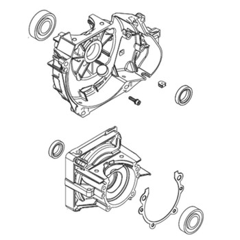 ECHO P100002630 - CRANKCASE SET - Authentic OEM part