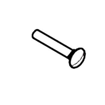 ECHO YH434000080 - BOLT, 5/16 × 2" GR5 CARRIAGE COARSE THREAD ZINC PLATED - Authentic OEM part